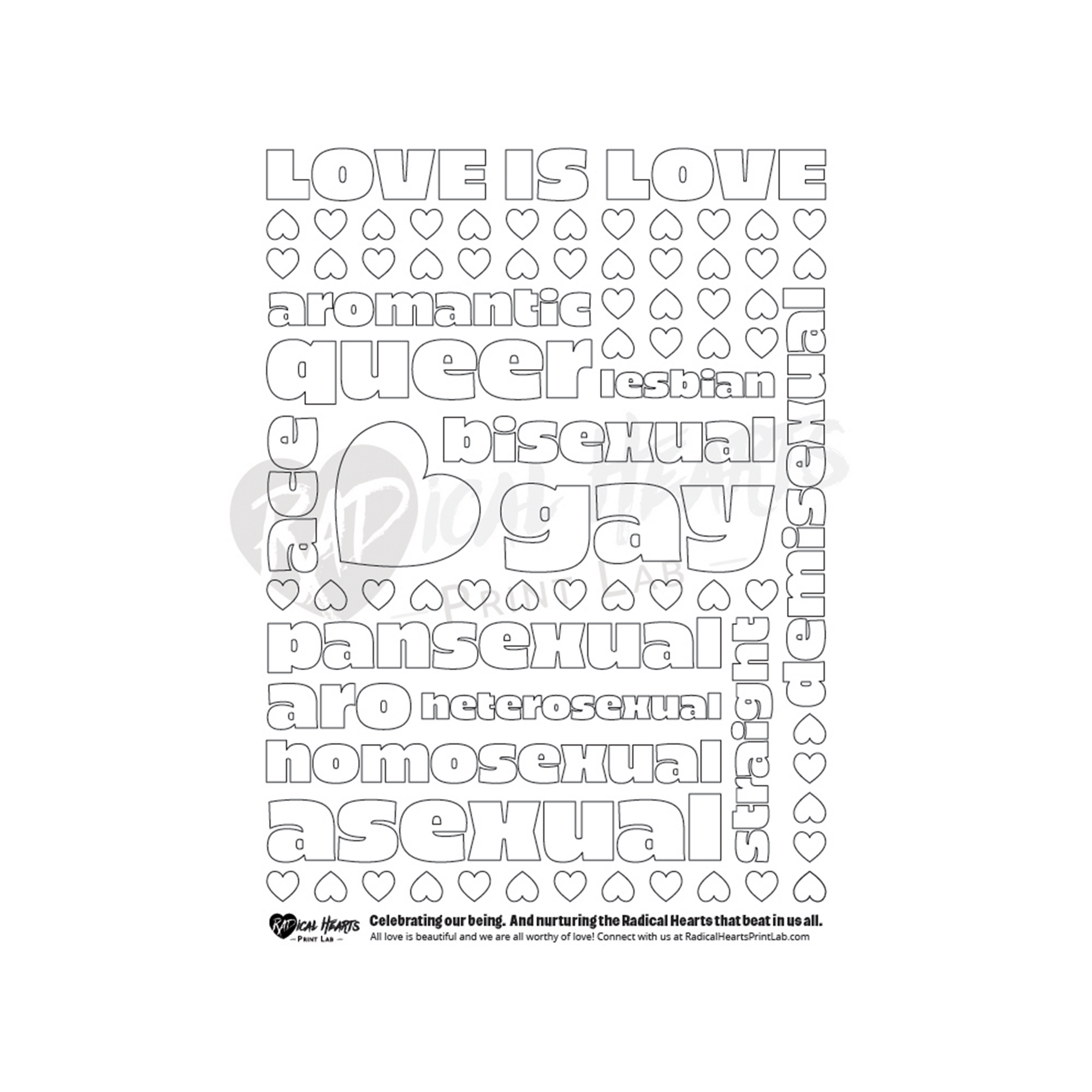 Fund Care Not Cops Coloring Sheet