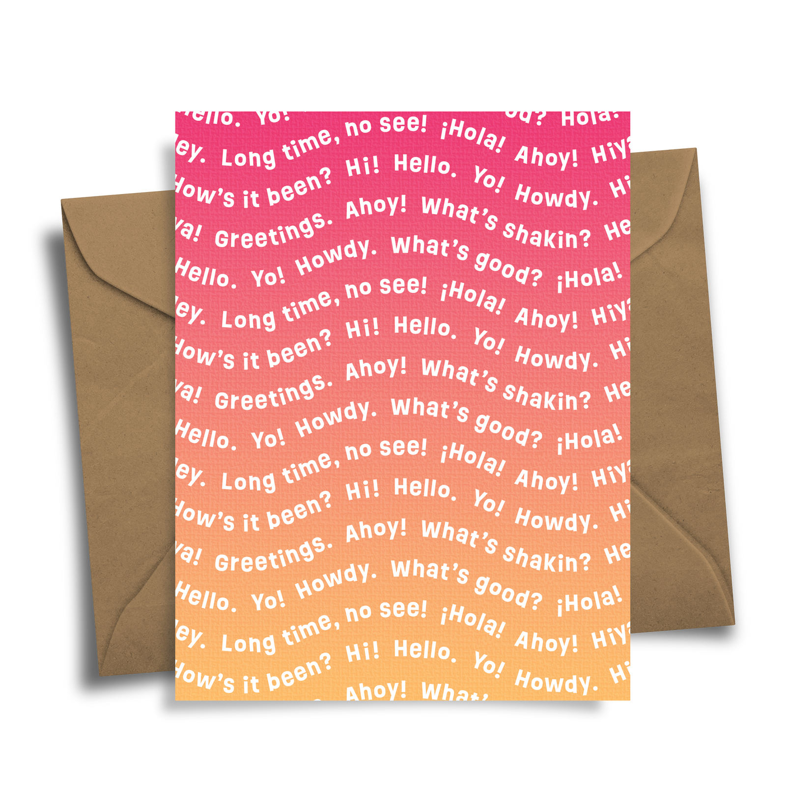 Greetings Waving Hello