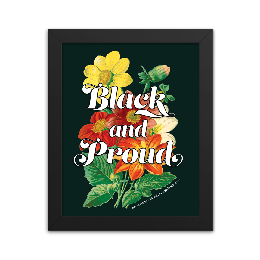 Black and Proud Floral